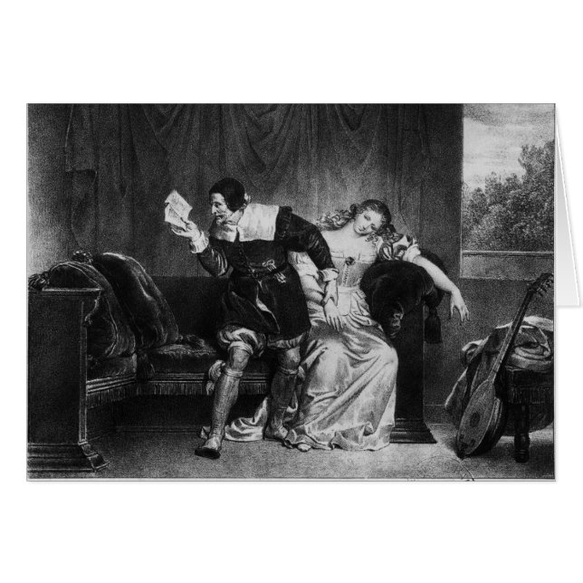 Szene des Schreibens des Cousins (Vorderseite (Horizontal))