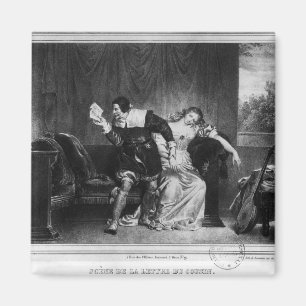 Szene des Schreibens des Cousins Magnet