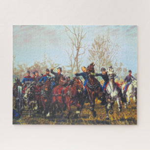 Szene einer Schlacht im Bürgerkrieg 1887 William T Puzzle