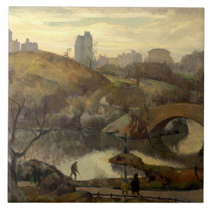 Szene im Central Park (New York City, NY, USA) Fliese