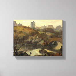 Szene im Central Park (New York City, NY, USA) Leinwanddruck