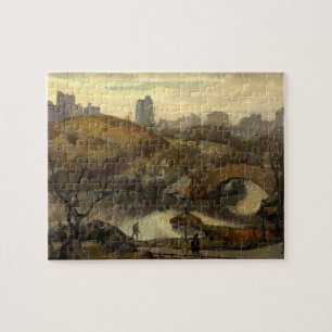 Szene im Central Park (New York City, NY, USA) Puzzle