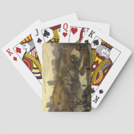 Szene im Central Park (New York City, NY, USA) Spielkarten