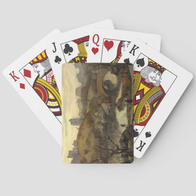 Szene im Central Park (New York City, NY, USA) Spielkarten (Rückseite)