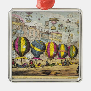 Szene in der Farce 'hoch der Aussichten Ornament Aus Metall