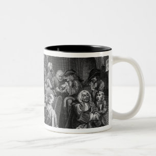 Szene in einem Spiel-Haus Zweifarbige Tasse