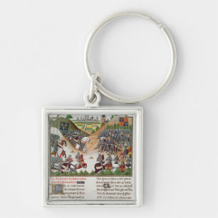 Szene Kampfes f.183 Franc 2691, durch Jehan Schlüsselanhänger
