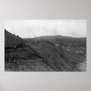 Szene Newports, Oregon an der Poster