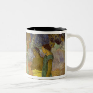 Szene Paul Gauguins von Tahitian Leben, 1896 Zweifarbige Tasse