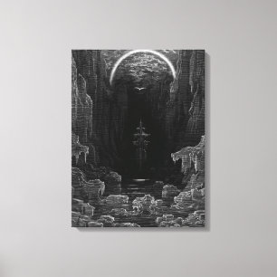 Szene 'vom Raureif des alten Mariner Leinwanddruck