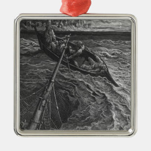 Szene 'vom Raureif des alten Mariner Silbernes Ornament