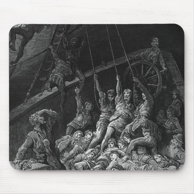 Szene "vom Raureif des alten Seemannes" 2 Mousepad (Vorne)