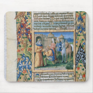 Szene von den 'Stunden von Louis d'Orleans Mousepad