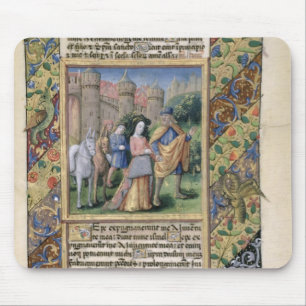 Szene von den 'Stunden von Louis d'Orleans Mousepad