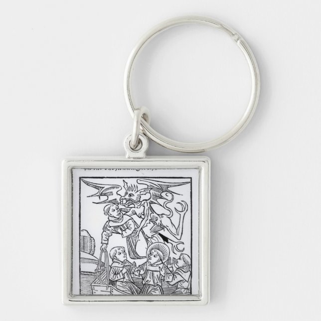 Szene 'von der Navigation von St. Brendan Schlüsselanhänger (Vorne)