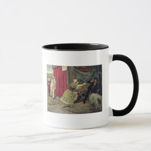 Szene von der Oper 'Pagliacci Tasse