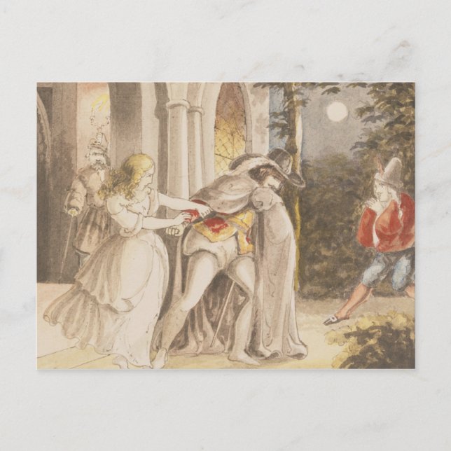 Szene von Don Juan Postkarte (Vorderseite)
