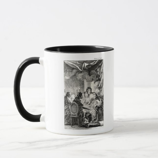 Szene von "L'Ingenu" durch Voltaire Tasse (Links)