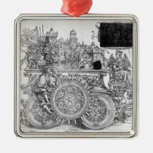 Szene von Maximilian Siegesprozession Silbernes Ornament