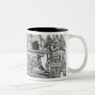 Szene von Maximilian Siegesprozession Zweifarbige Tasse