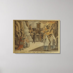 Szene von "Zauberflöte" durch Mozart, 1795 Leinwanddruck