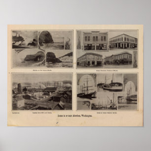 Szenen Aberdeen, Wäsche Poster