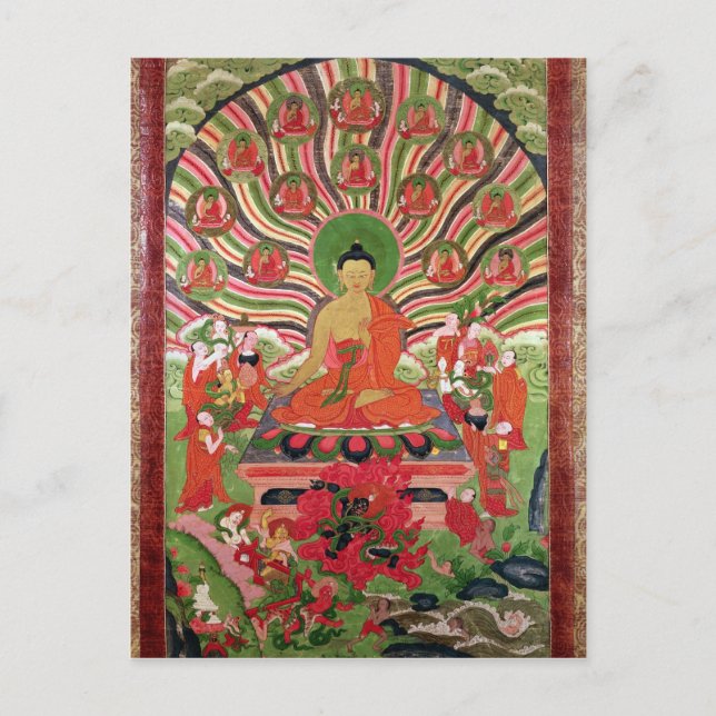 Szenen aus dem Leben Buddhas Postkarte (Vorderseite)
