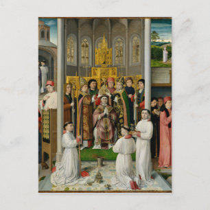 Szenen aus dem Leben des Heiligen Augustinus Postkarte