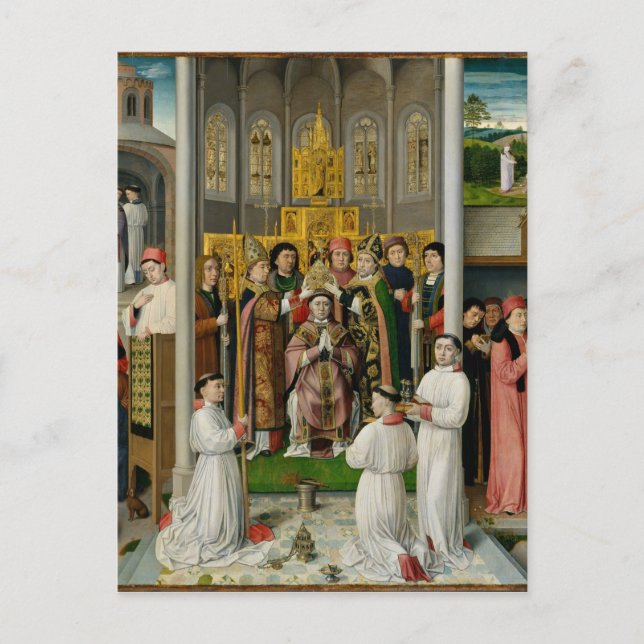 Szenen aus dem Leben von Saint Augustine Postkarte (Vorderseite)