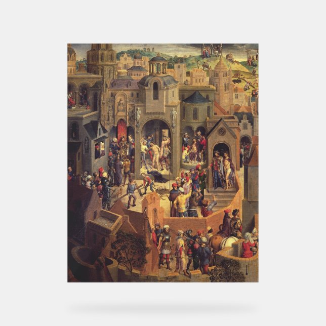 Szenen aus der Kreuzigung Christi Acrylschild (Vorderseite)