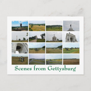 Szenen aus Gettysburg Postkarte