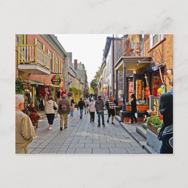 Szenen aus Quebec City Postkarte (Vorderseite)