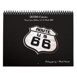Szenen der historischen Route 66 Kalender