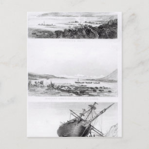 Szenen der Reparatur des "Beagle" Postkarte