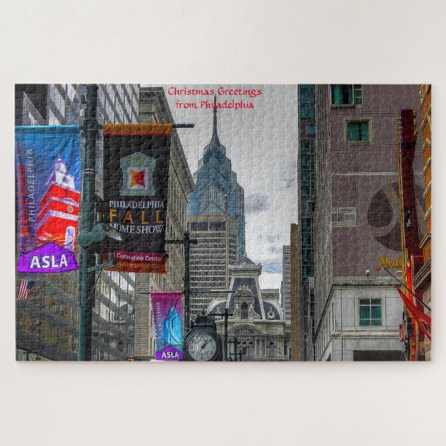 Szenen in Philadelphia Street. Jigsaw Puzzle (Horizontal)