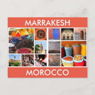Szenen marrakesh morocco postkarte