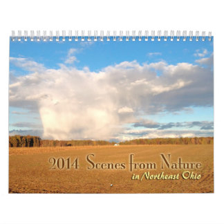 Szenen von der Natur in Nordostohio für 2014 Kalender