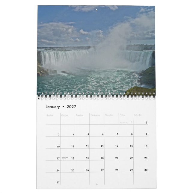 Szenen von Kalender Niagara Falls 2015 (Jan 2027)