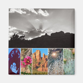 Szenen von Sedona Collage Foto Magnet