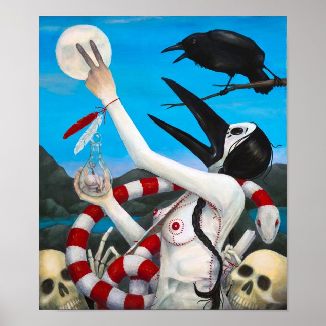 "Szension" von Christiane Cegavske Poster (Vorne)