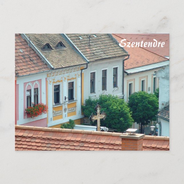 Szentendre - Hauptplatz Postkarte (Vorderseite)