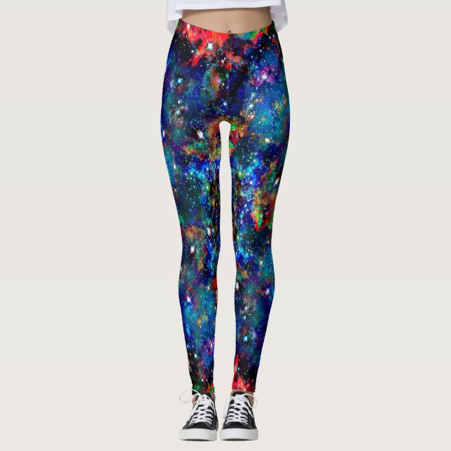 Szintillationssternfeld in allen Print-Leggings Leggings (Vorderseite)
