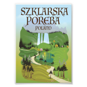 Szklarska Poreba  Polnisches Reiseplakat Fotodruck