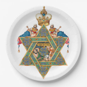 Szyk Haggadah Seder Pappteller