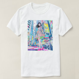 Tシャツ T-shirt|Colorful JK 寿司娘 GenerativeAI T-Shirt