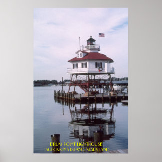 T03001, DRUM POINT LIGHTHOUSE - SOLOMONS INSEL... POSTER