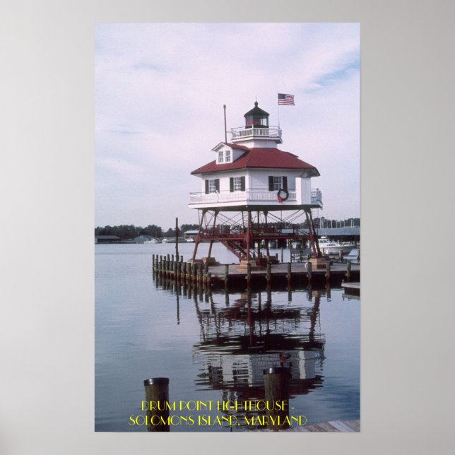 T03001, DRUM POINT LIGHTHOUSE - SOLOMONS INSEL... POSTER (Vorne)