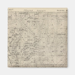 T1415S R2829E Tulare Landkreis Karte Magnet