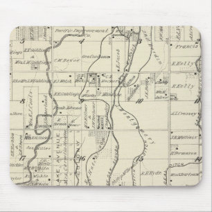 T19S R21E Tulare Landkreis Karte Mousepad