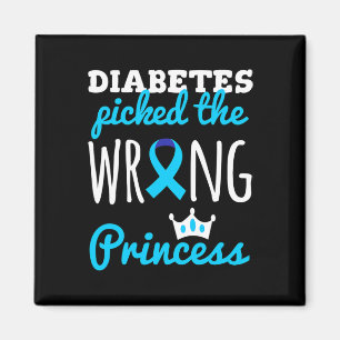 T1D Awarcess Girls Diabetische Diabetes Awa Magnet